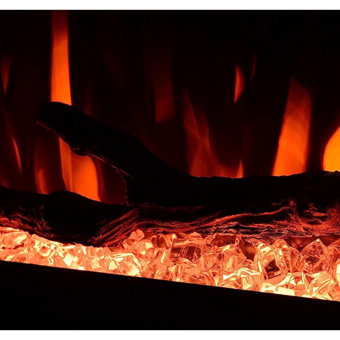 LuxeFlame CrystalView Wall Fireplace